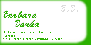 barbara danka business card